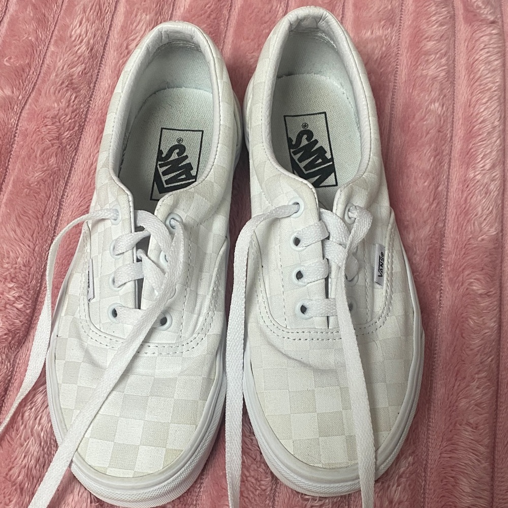 Vans Classic White Checkered Shoes